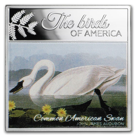 2017 Rep. of Cameroon Silver The Birds of America (American Swan) 2017 Rep. of Cameroon Silver The Birds of America (American Swan)